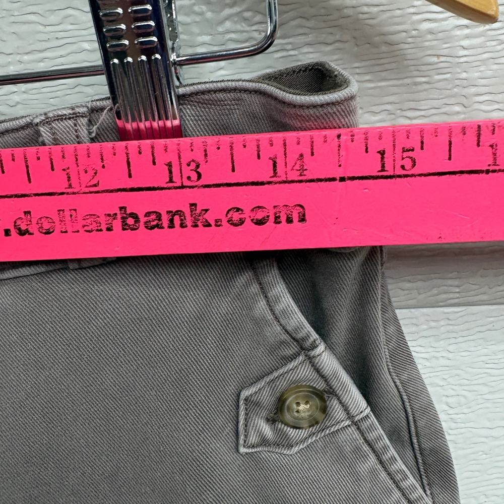 Spanx stretch twill cropped Wide Leg Crop Pants Taupe Gray High Rise 20312T L - Picture 6 of 10